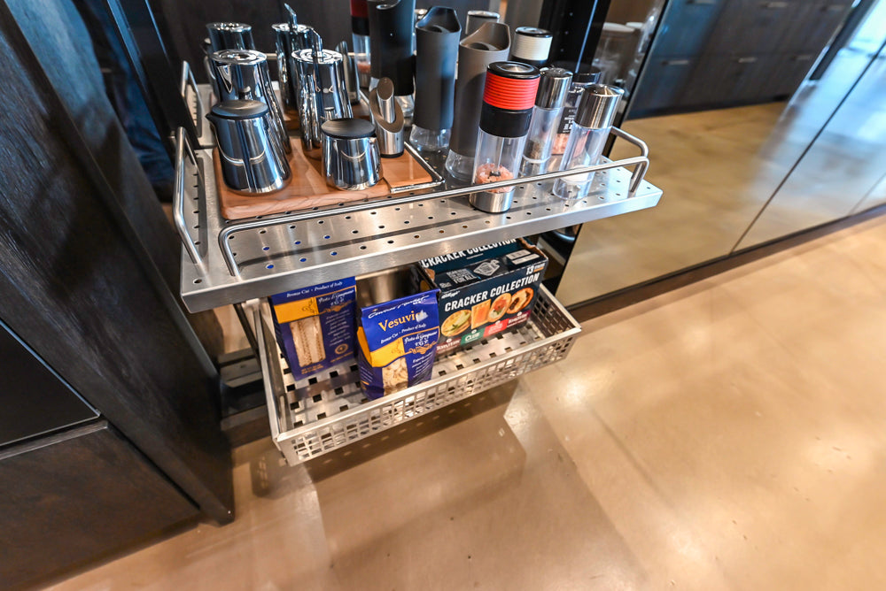 eggersmann Vancouver Oak Dark Brown Modern Kitchen with Double Stone Island & Miele Appliances