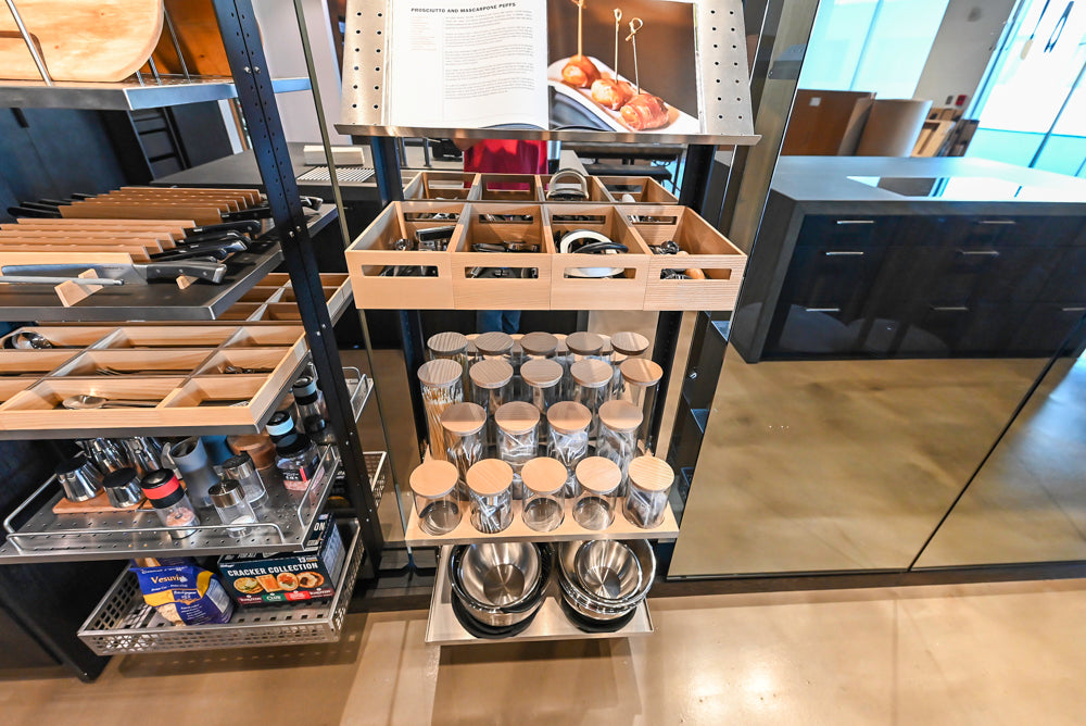 eggersmann Vancouver Oak Dark Brown Modern Kitchen with Double Stone Island & Miele Appliances