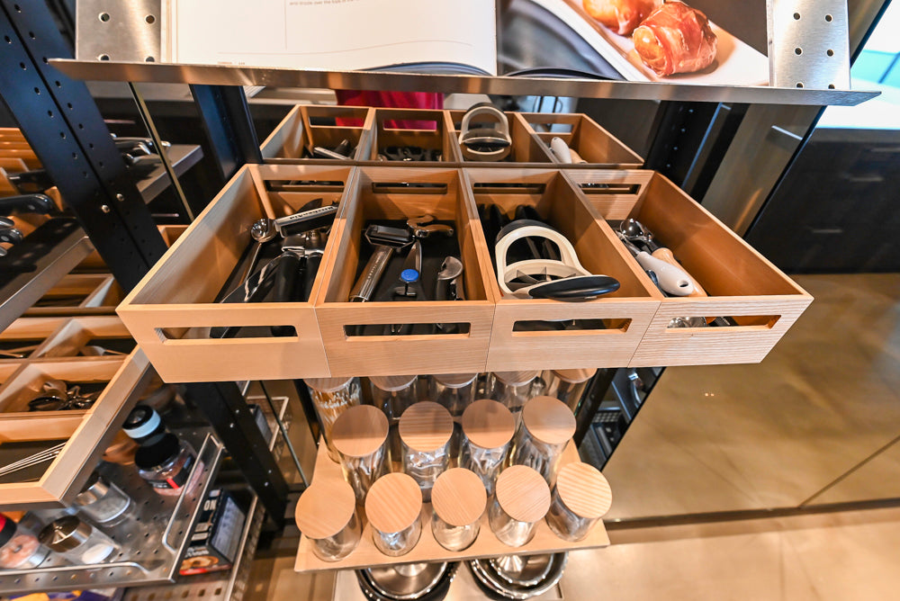 eggersmann Vancouver Oak Dark Brown Modern Kitchen with Double Stone Island & Miele Appliances