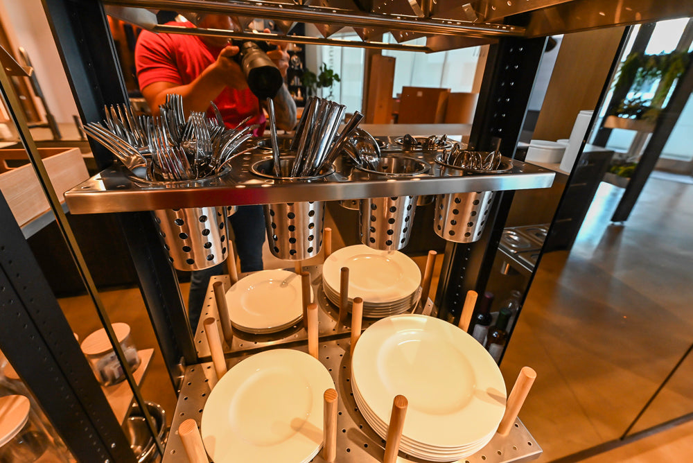 eggersmann Vancouver Oak Dark Brown Modern Kitchen with Double Stone Island & Miele Appliances