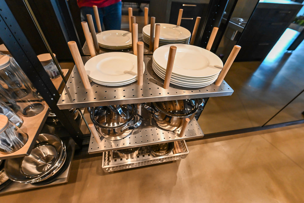 eggersmann Vancouver Oak Dark Brown Modern Kitchen with Double Stone Island & Miele Appliances