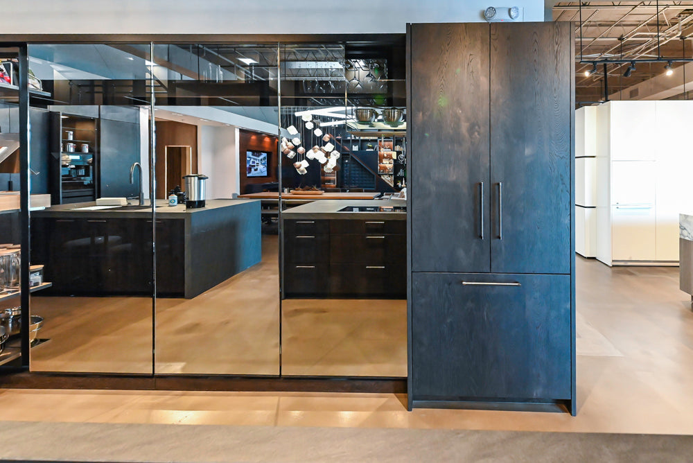 eggersmann Vancouver Oak Dark Brown Modern Kitchen with Double Stone Island & Miele Appliances