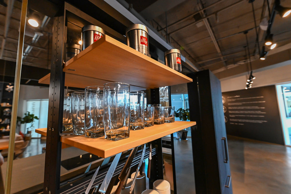 eggersmann Vancouver Oak Dark Brown Modern Kitchen with Double Stone Island & Miele Appliances