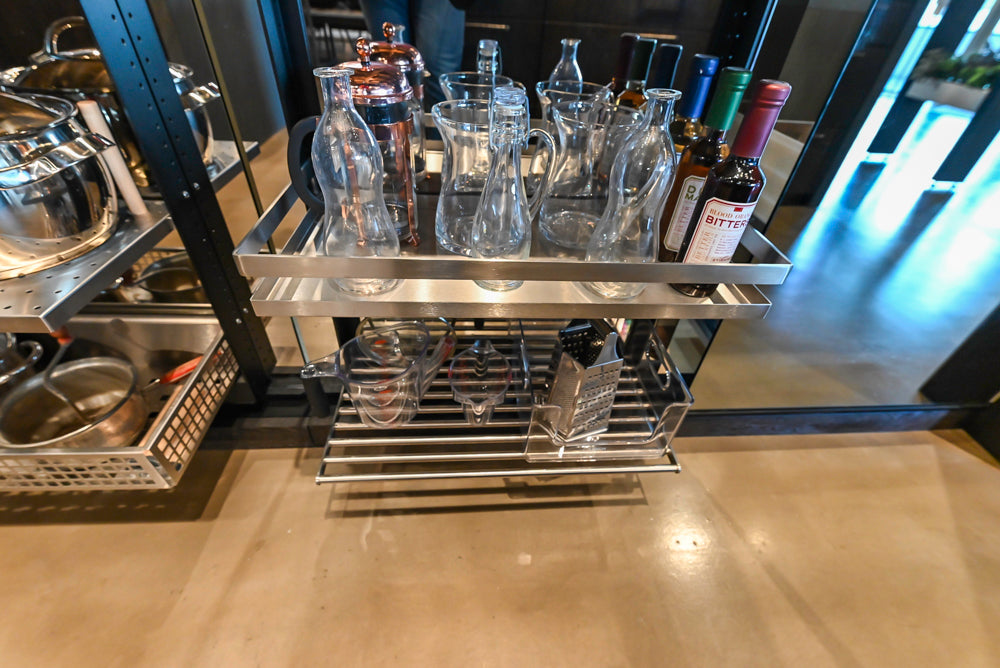 eggersmann Vancouver Oak Dark Brown Modern Kitchen with Double Stone Island & Miele Appliances