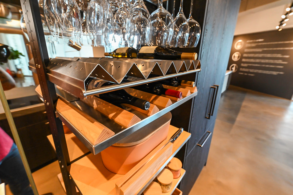 eggersmann Vancouver Oak Dark Brown Modern Kitchen with Double Stone Island & Miele Appliances