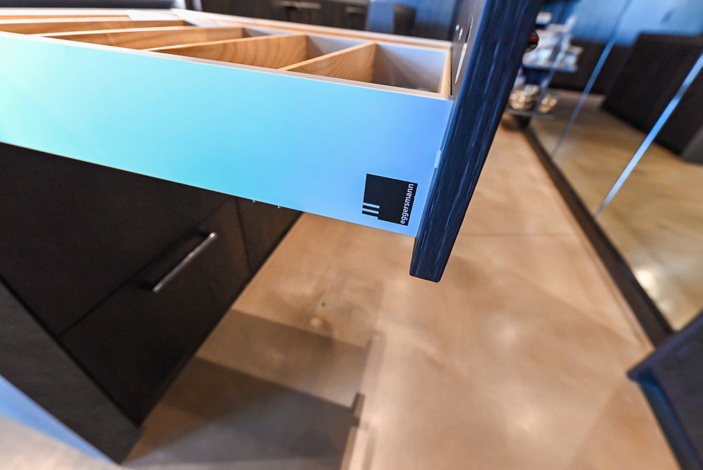 eggersmann Vancouver Oak Dark Brown Modern Kitchen with Double Stone Island & Miele Appliances