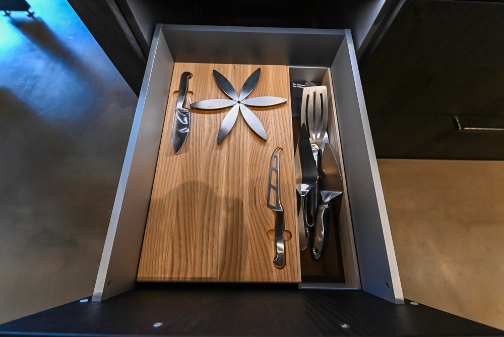 eggersmann Vancouver Oak Dark Brown Modern Kitchen with Double Stone Island & Miele Appliances