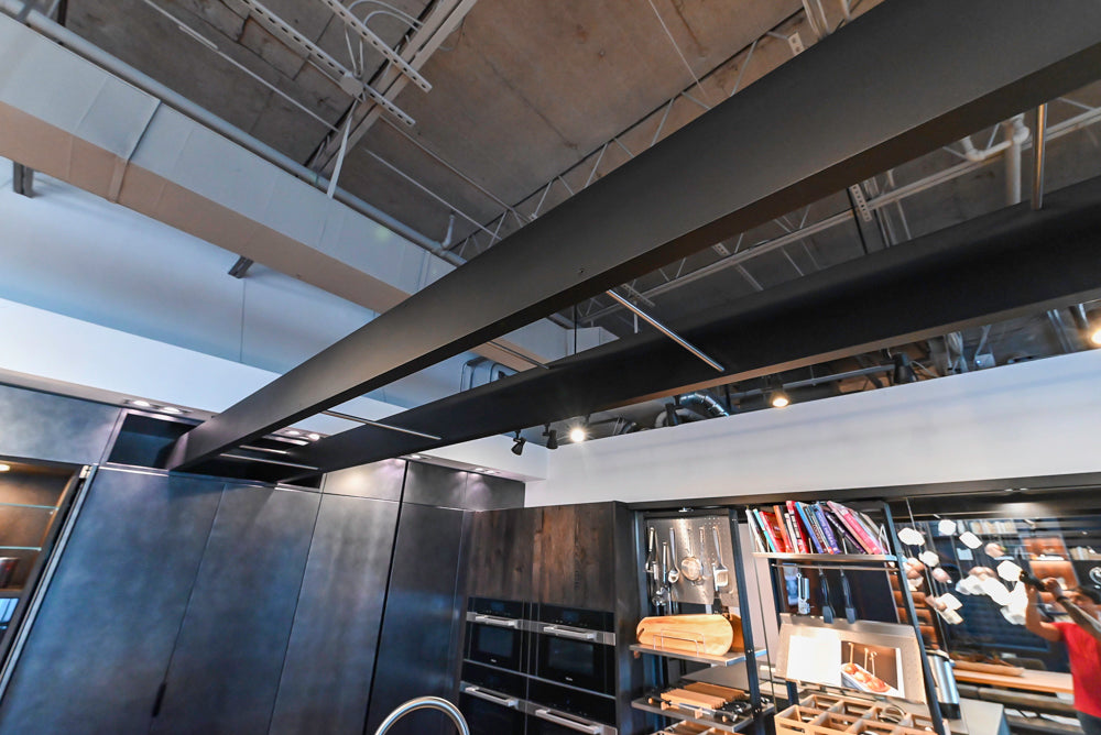 eggersmann Vancouver Oak Dark Brown Modern Kitchen with Double Stone Island & Miele Appliances