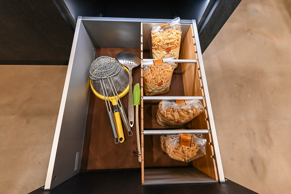 eggersmann Vancouver Oak Dark Brown Modern Kitchen with Double Stone Island & Miele Appliances