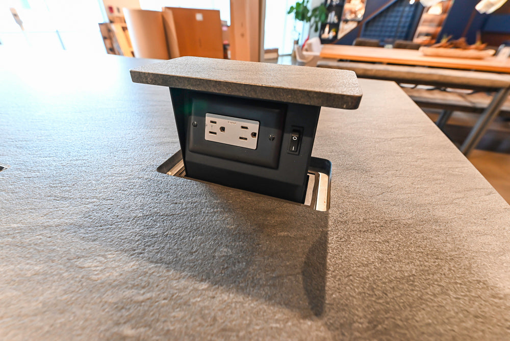 eggersmann Vancouver Oak Dark Brown Modern Kitchen with Double Stone Island & Miele Appliances