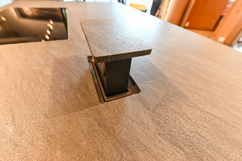 eggersmann Vancouver Oak Dark Brown Modern Kitchen with Double Stone Island & Miele Appliances