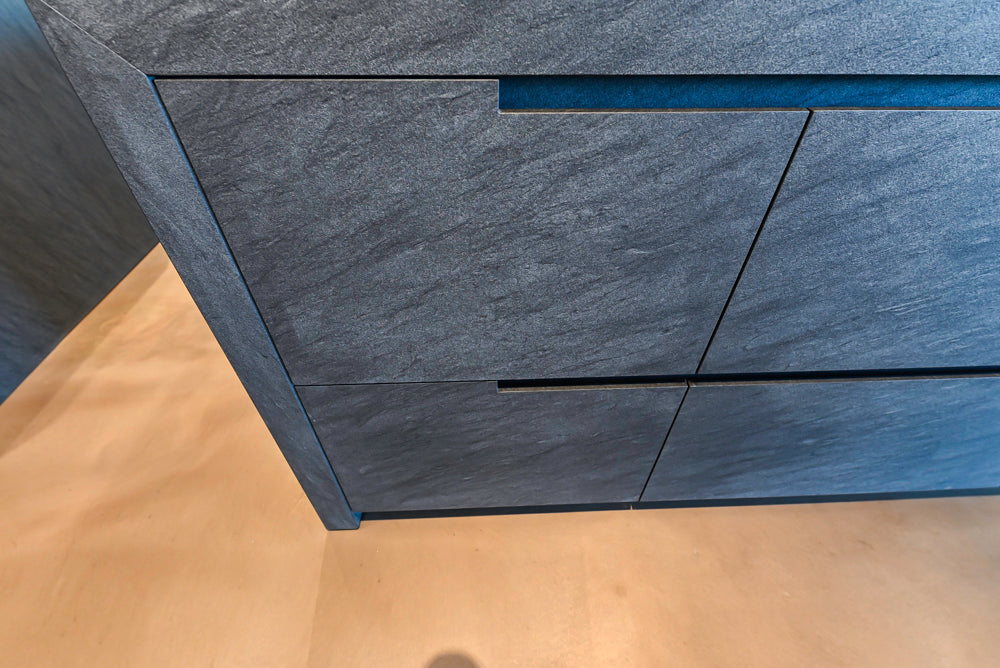 eggersmann Vancouver Oak Dark Brown Modern Kitchen with Double Stone Island & Miele Appliances