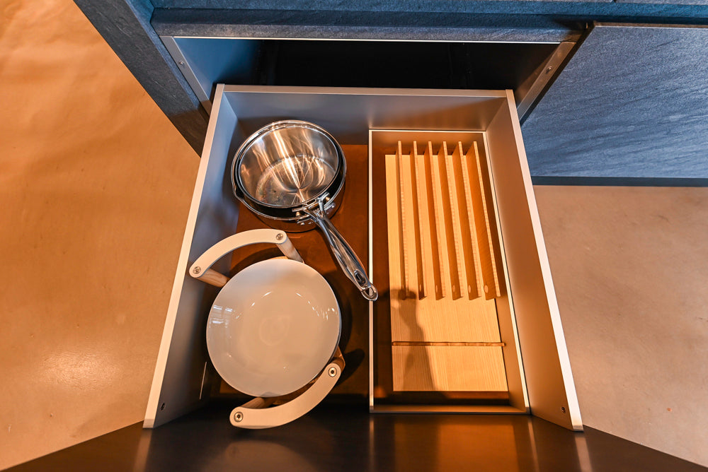 eggersmann Vancouver Oak Dark Brown Modern Kitchen with Double Stone Island & Miele Appliances