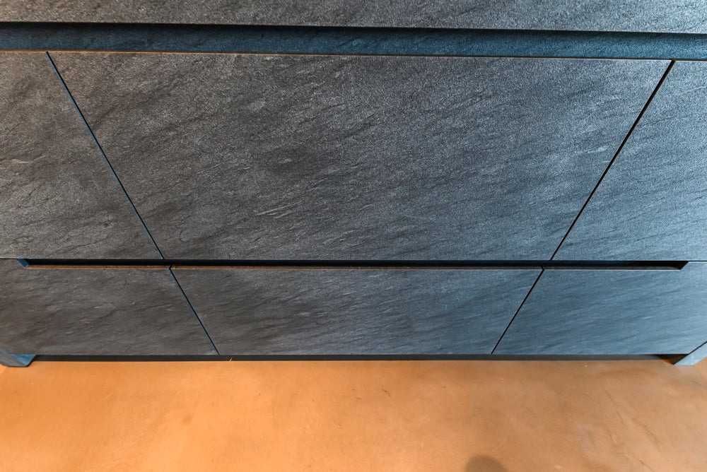 eggersmann Vancouver Oak Dark Brown Modern Kitchen with Double Stone Island & Miele Appliances