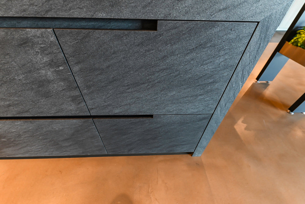 eggersmann Vancouver Oak Dark Brown Modern Kitchen with Double Stone Island & Miele Appliances