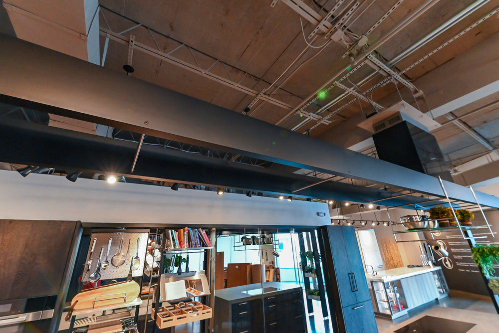 eggersmann Vancouver Oak Dark Brown Modern Kitchen with Double Stone Island & Miele Appliances