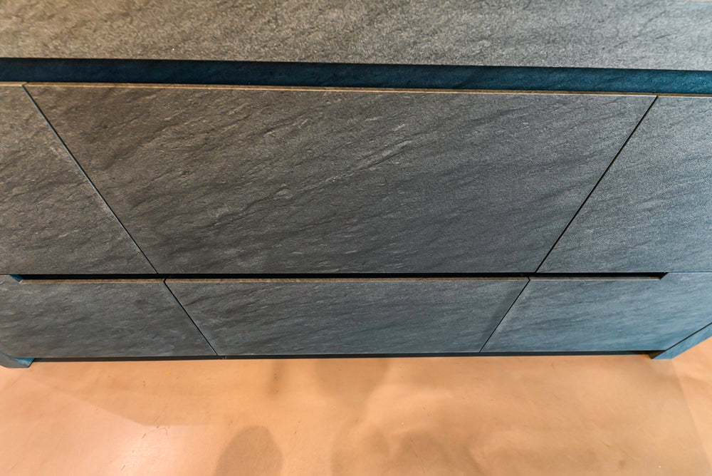 eggersmann Vancouver Oak Dark Brown Modern Kitchen with Double Stone Island & Miele Appliances