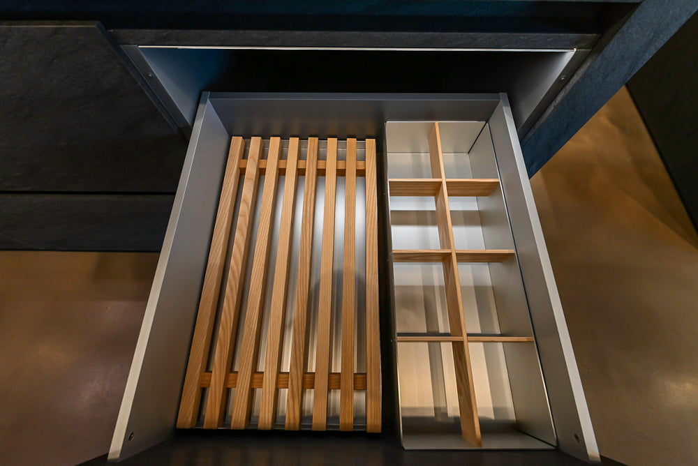 eggersmann Vancouver Oak Dark Brown Modern Kitchen with Double Stone Island & Miele Appliances