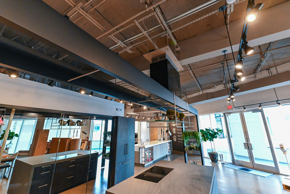 eggersmann Vancouver Oak Dark Brown Modern Kitchen with Double Stone Island & Miele Appliances