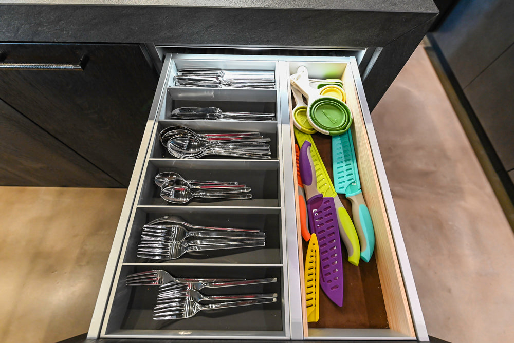 eggersmann Vancouver Oak Dark Brown Modern Kitchen with Double Stone Island & Miele Appliances