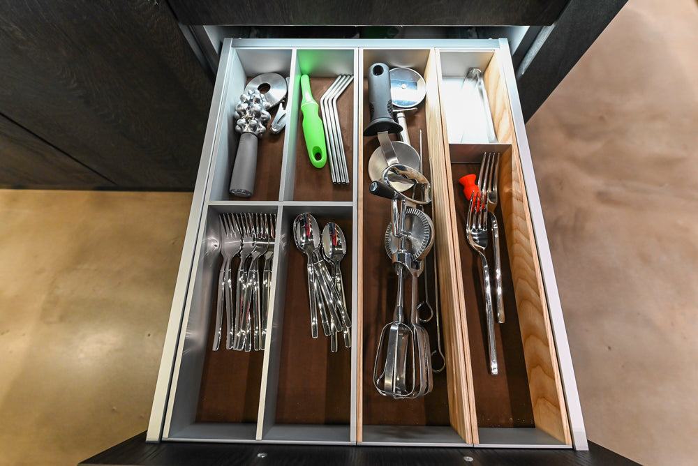 eggersmann Vancouver Oak Dark Brown Modern Kitchen with Double Stone Island & Miele Appliances