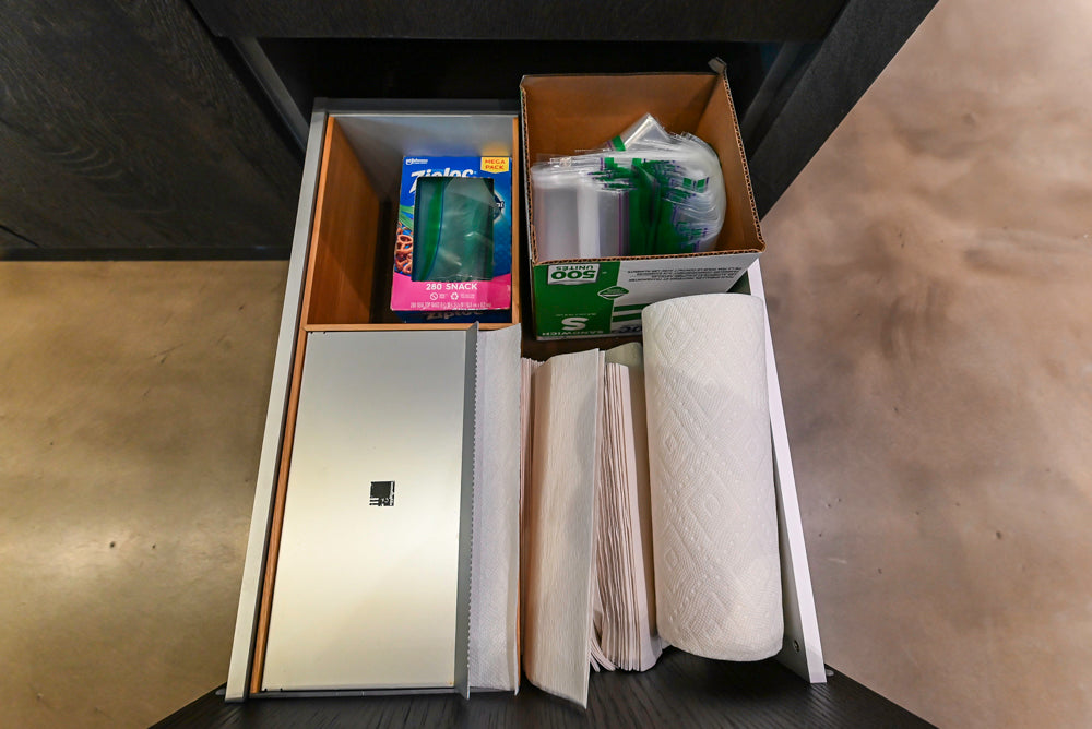 eggersmann Vancouver Oak Dark Brown Modern Kitchen with Double Stone Island & Miele Appliances