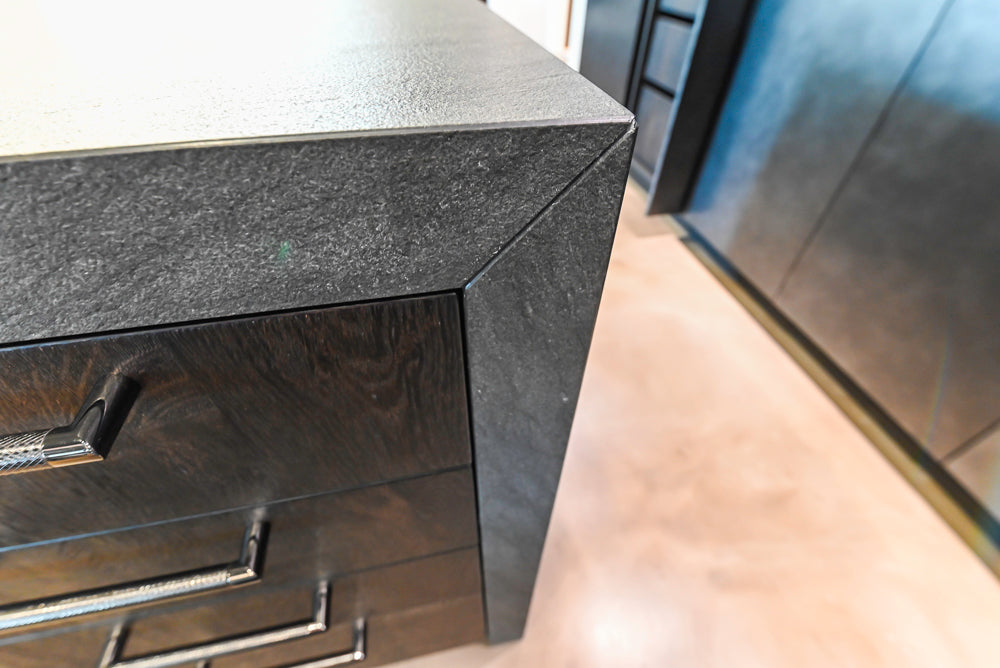 eggersmann Vancouver Oak Dark Brown Modern Kitchen with Double Stone Island & Miele Appliances