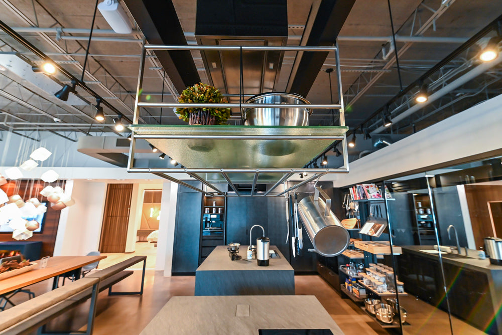 eggersmann Vancouver Oak Dark Brown Modern Kitchen with Double Stone Island & Miele Appliances