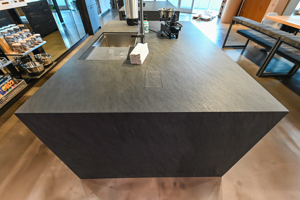 eggersmann Vancouver Oak Dark Brown Modern Kitchen with Double Stone Island & Miele Appliances