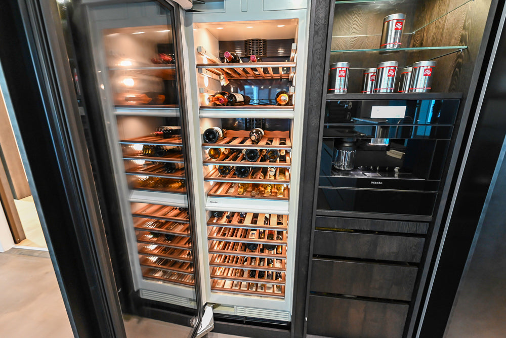 eggersmann Vancouver Oak Dark Brown Modern Kitchen with Double Stone Island & Miele Appliances