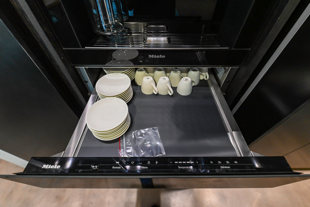 eggersmann Vancouver Oak Dark Brown Modern Kitchen with Double Stone Island & Miele Appliances