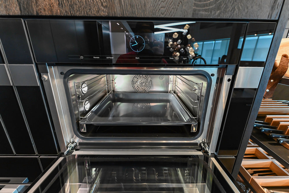 eggersmann Vancouver Oak Dark Brown Modern Kitchen with Double Stone Island & Miele Appliances