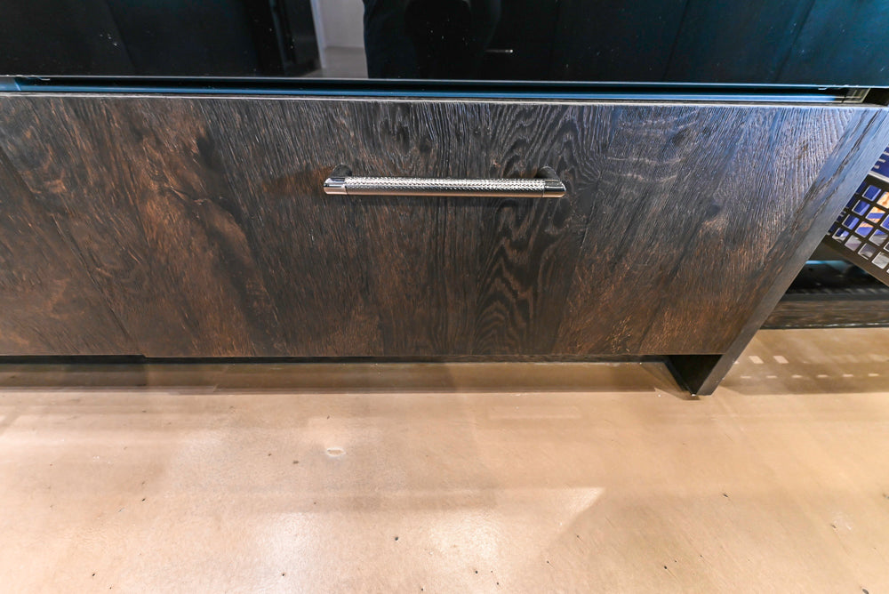 eggersmann Vancouver Oak Dark Brown Modern Kitchen with Double Stone Island & Miele Appliances