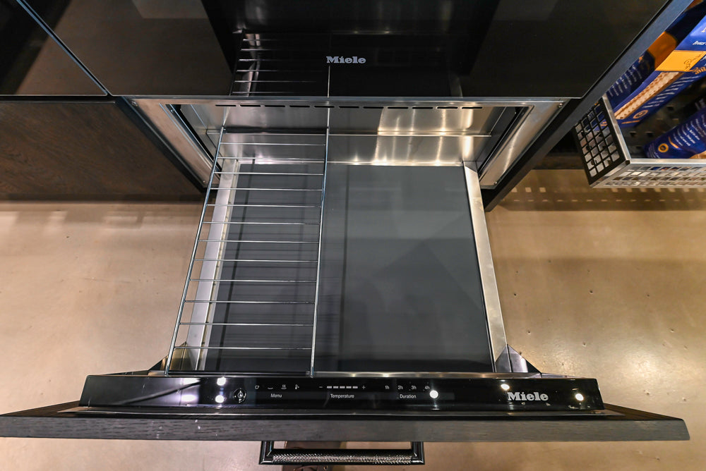 eggersmann Vancouver Oak Dark Brown Modern Kitchen with Double Stone Island & Miele Appliances