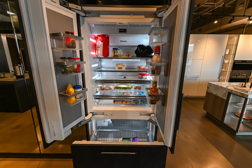 eggersmann Vancouver Oak Dark Brown Modern Kitchen with Double Stone Island & Miele Appliances