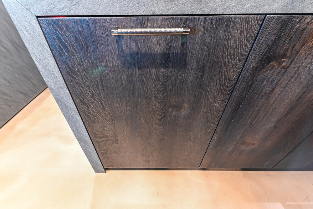 eggersmann Vancouver Oak Dark Brown Modern Kitchen with Double Stone Island & Miele Appliances