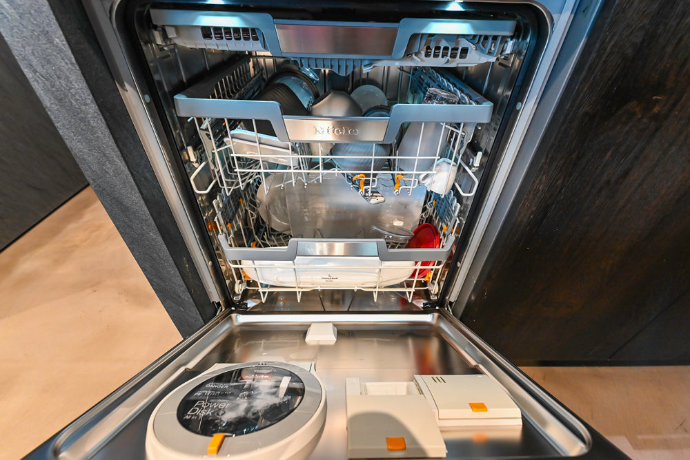 eggersmann Vancouver Oak Dark Brown Modern Kitchen with Double Stone Island & Miele Appliances