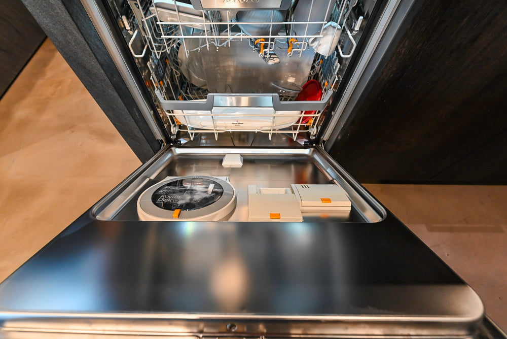 eggersmann Vancouver Oak Dark Brown Modern Kitchen with Double Stone Island & Miele Appliances
