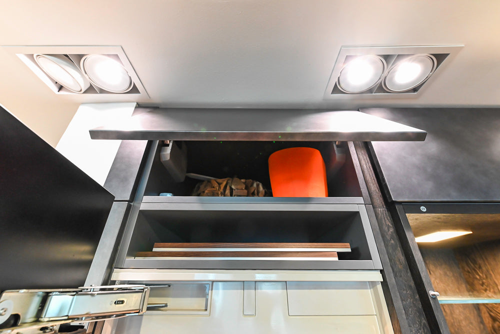 eggersmann Vancouver Oak Dark Brown Modern Kitchen with Double Stone Island & Miele Appliances