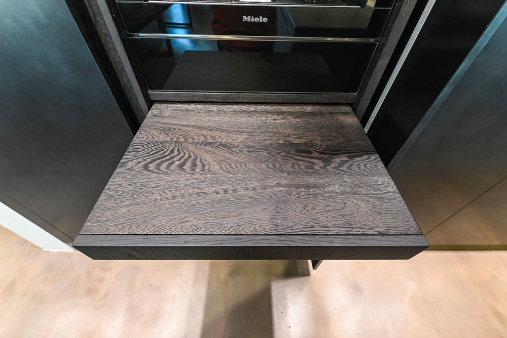eggersmann Vancouver Oak Dark Brown Modern Kitchen with Double Stone Island & Miele Appliances