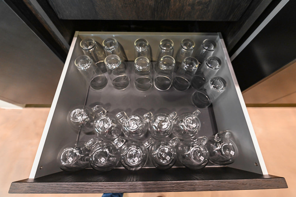 eggersmann Vancouver Oak Dark Brown Modern Kitchen with Double Stone Island & Miele Appliances