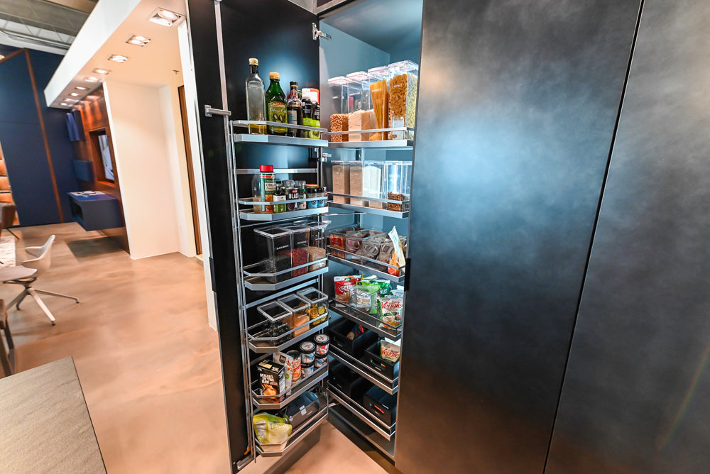 eggersmann Vancouver Oak Dark Brown Modern Kitchen with Double Stone Island & Miele Appliances