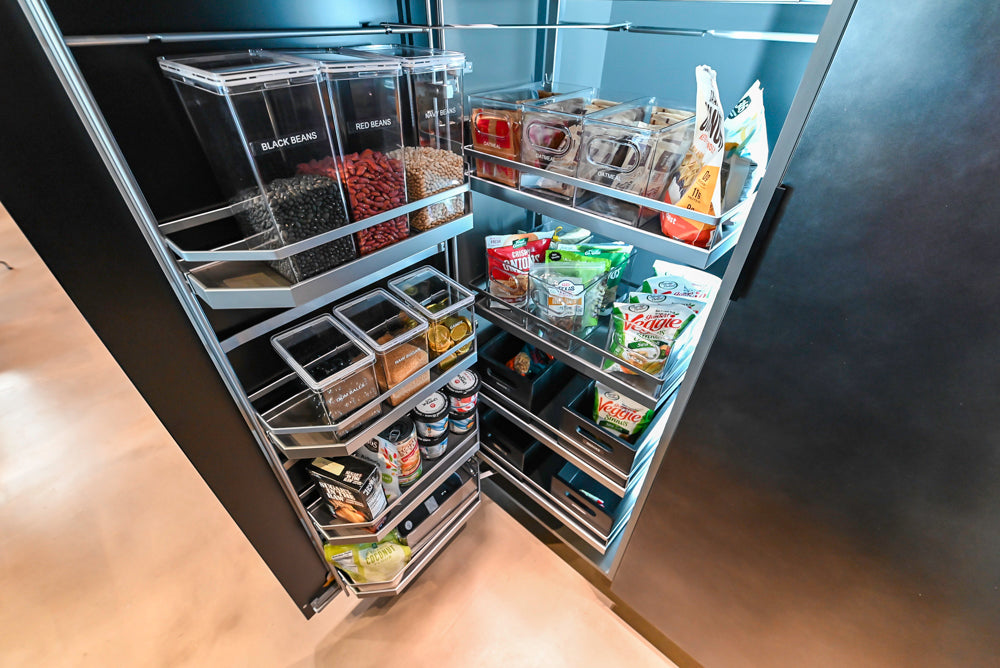 eggersmann Vancouver Oak Dark Brown Modern Kitchen with Double Stone Island & Miele Appliances