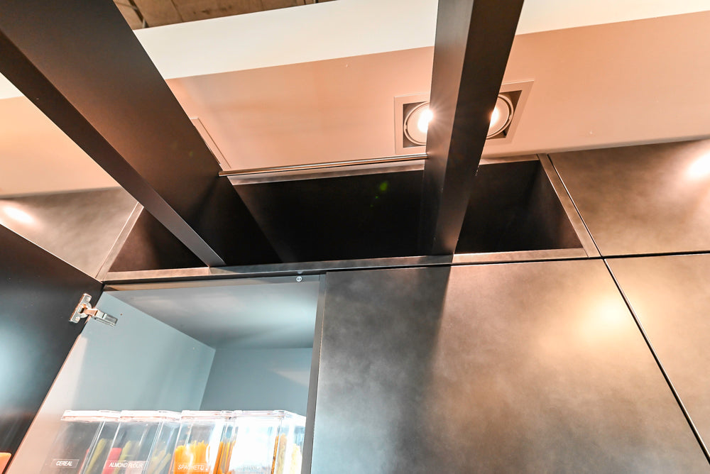 eggersmann Vancouver Oak Dark Brown Modern Kitchen with Double Stone Island & Miele Appliances