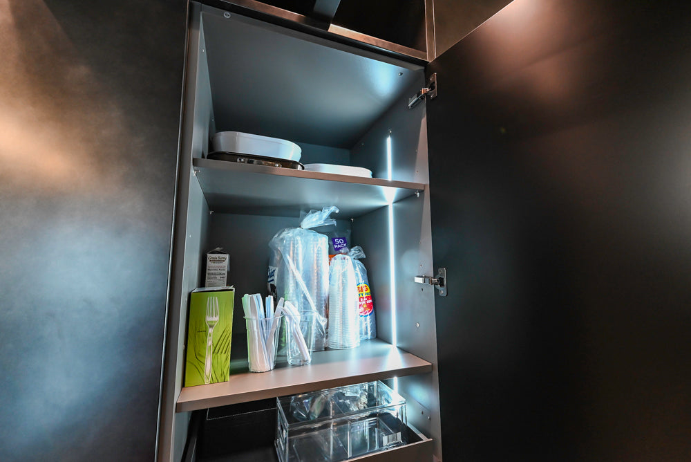 eggersmann Vancouver Oak Dark Brown Modern Kitchen with Double Stone Island & Miele Appliances