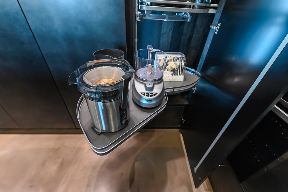 eggersmann Vancouver Oak Dark Brown Modern Kitchen with Double Stone Island & Miele Appliances