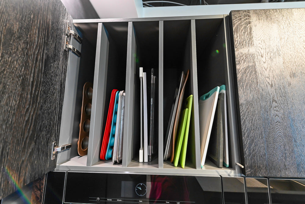 eggersmann Vancouver Oak Dark Brown Modern Kitchen with Double Stone Island & Miele Appliances