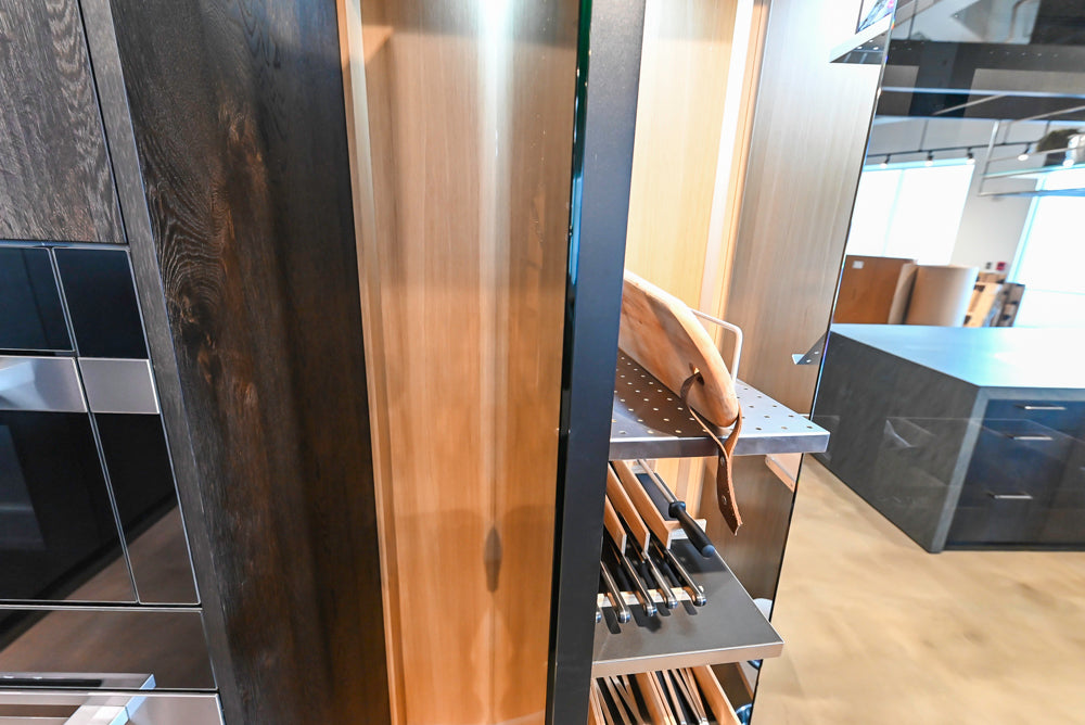 eggersmann Vancouver Oak Dark Brown Modern Kitchen with Double Stone Island & Miele Appliances