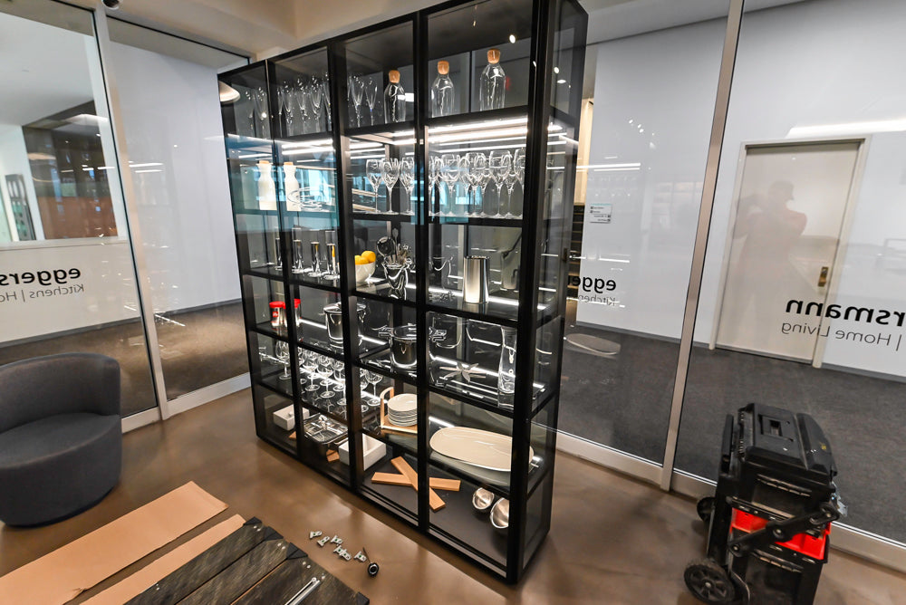 Eggersmann Glass Display Cabinet and Shelving System