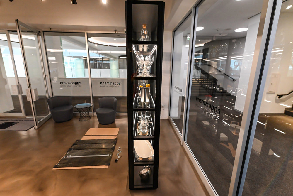Eggersmann Glass Display Cabinet and Shelving System